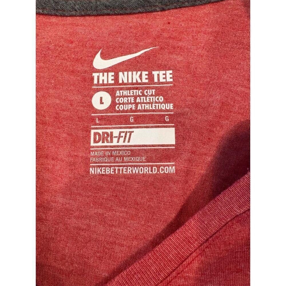 *3/$15 Nike Women's  Dri-Fit T-Shirt Red Size L - Picture 7 of 8